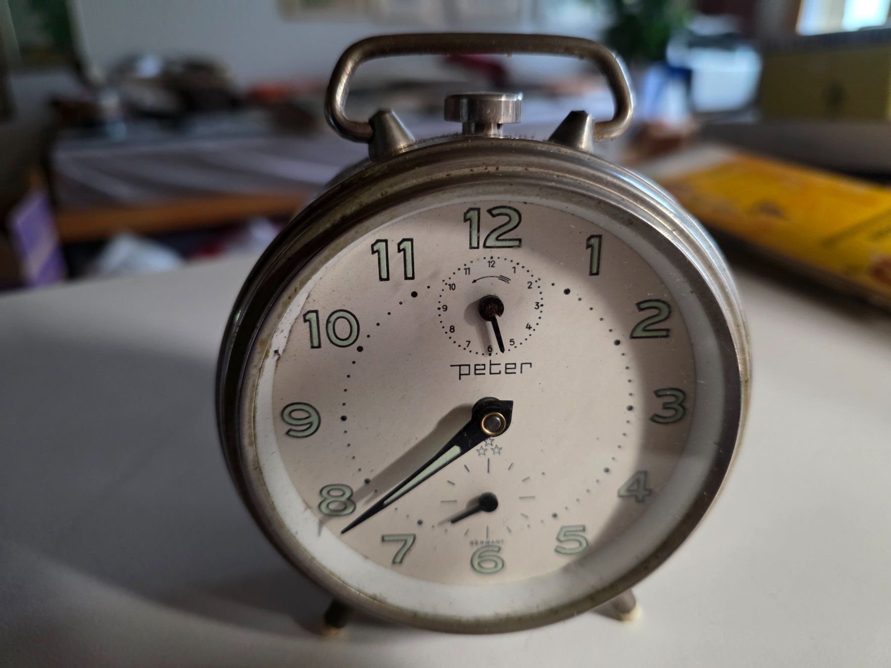Sveglie: Vintage Reise Wecker Uhr antik - Peter – Usato da Walterswil BE venduto da Lonitti