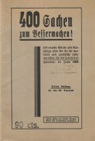 400 Sachen zum Bessermachen 1934
