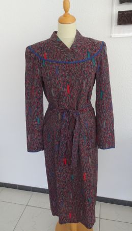 Ted Lapidus vintage Winterkleid, Anfang 80er Jahre