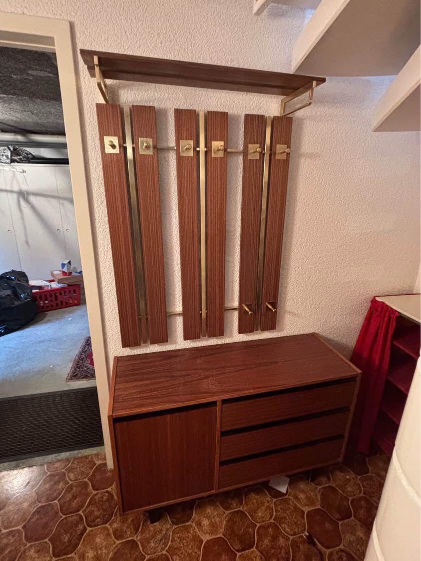 Garderobe: Vintage Garderobe mit Schuhschränkli – Gebraucht aus Hindelbank von brm_72zv