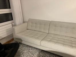 Sofa IKEA LANDSKRONA 3er-Sofa, Gunnared beige/ Metall Beine