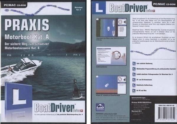 Software: BoatDriver Swiss - PRAXIS Motorboot – Nuovo e nell'imballaggio originale da Zürich venduto da airbrush-and-more 1