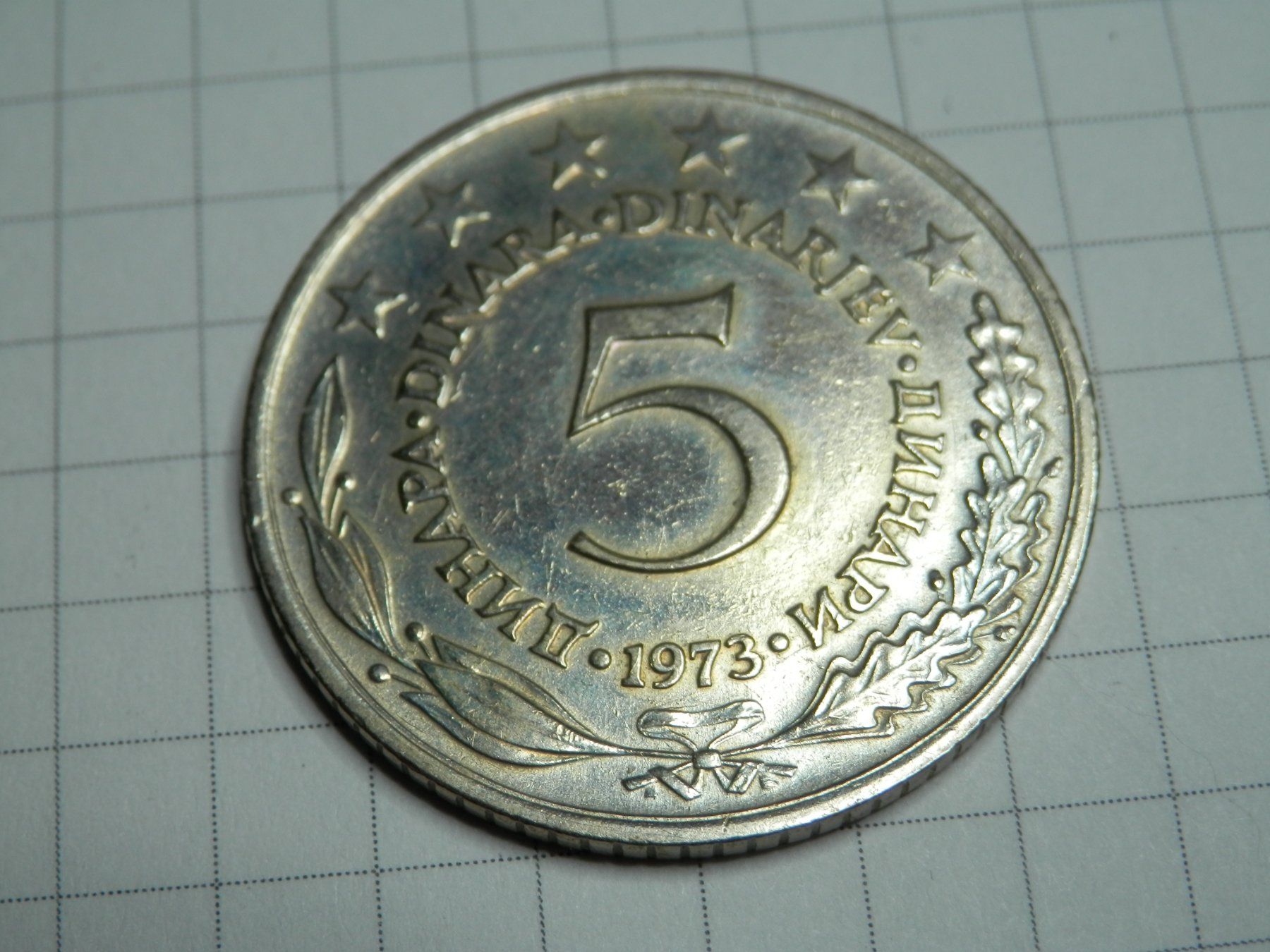 Tutti le monete: Jugoslawien 5 Dinar, 1973 – Usato da Weiach venduto da weiach81