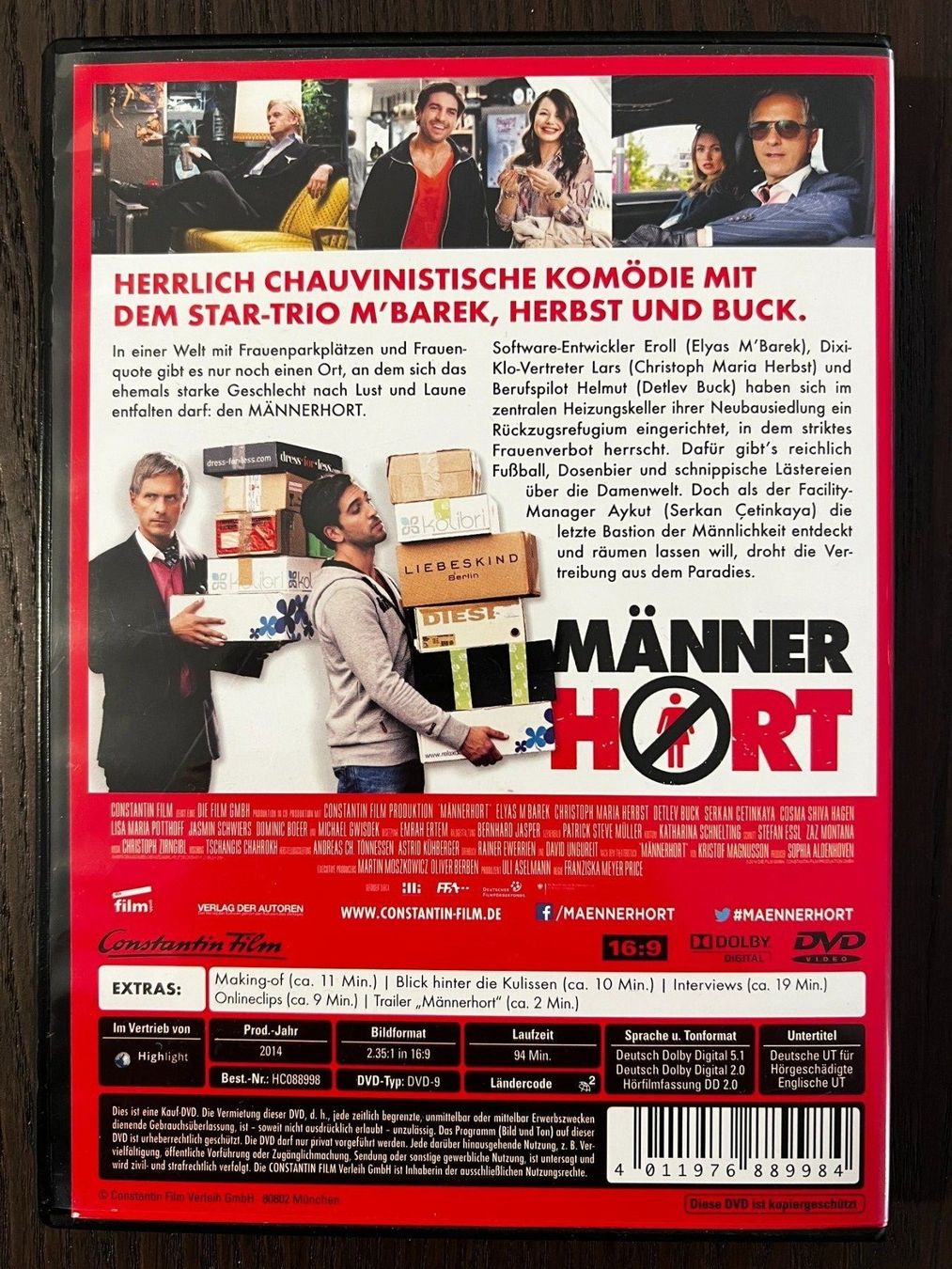 Tutti i DVDs: Männer Hort – Usato da Zürich venduto da FilmFreunde 1