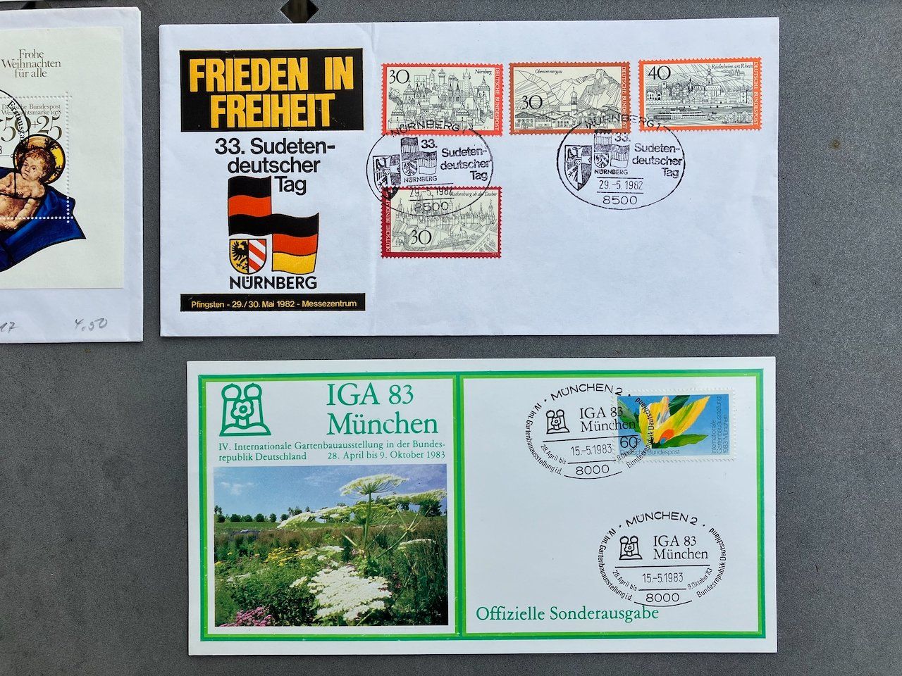 Alle Briefmarken: Deutschland - 13 Belege 1965-2002 – Gebraucht aus Nesslau von zueri6 4