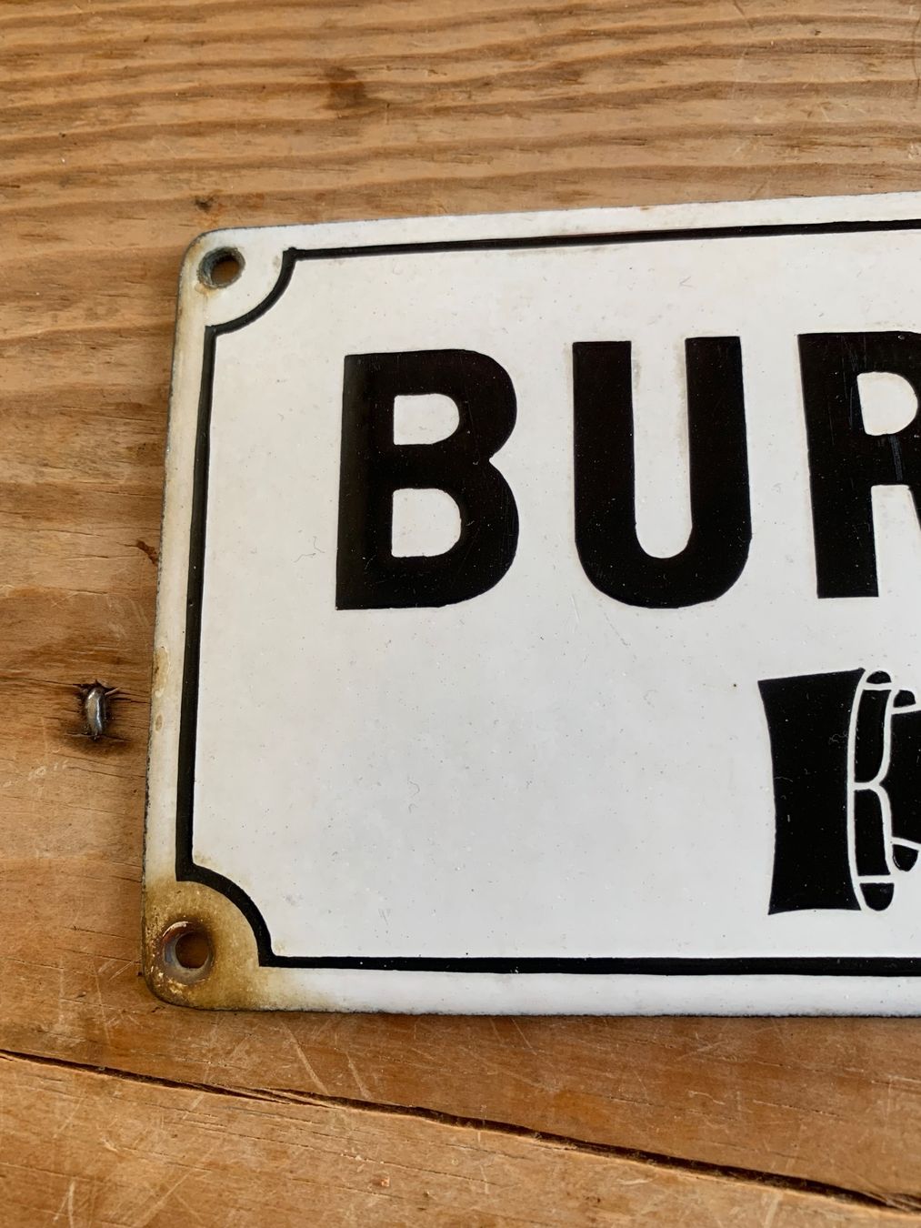 Schilder: Altes Emaille-Schild BUREAU – Gebraucht aus Bibern SO von wecafra 2