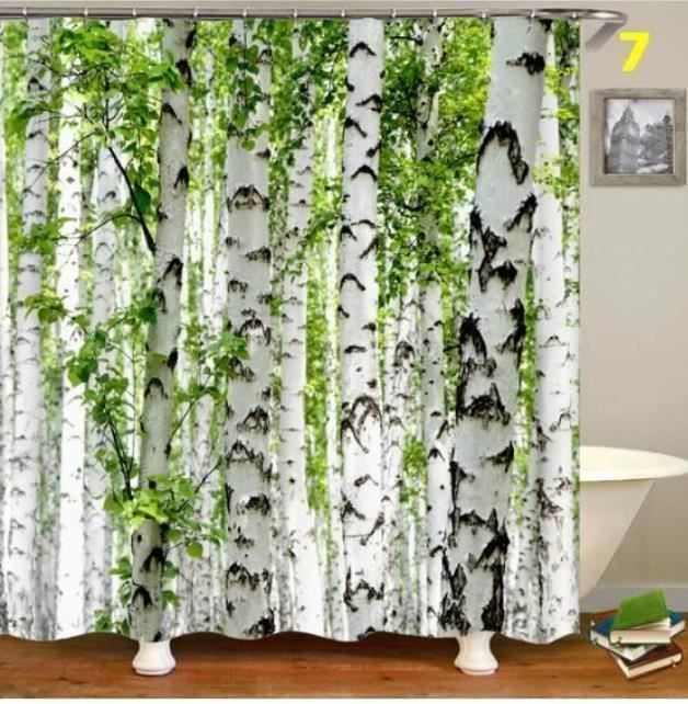 Tende: Duschvorhang Wald, Wal, Blume, Meer – Nuovo e nell'imballaggio originale da Amriswil venduto da Ravinvida 5