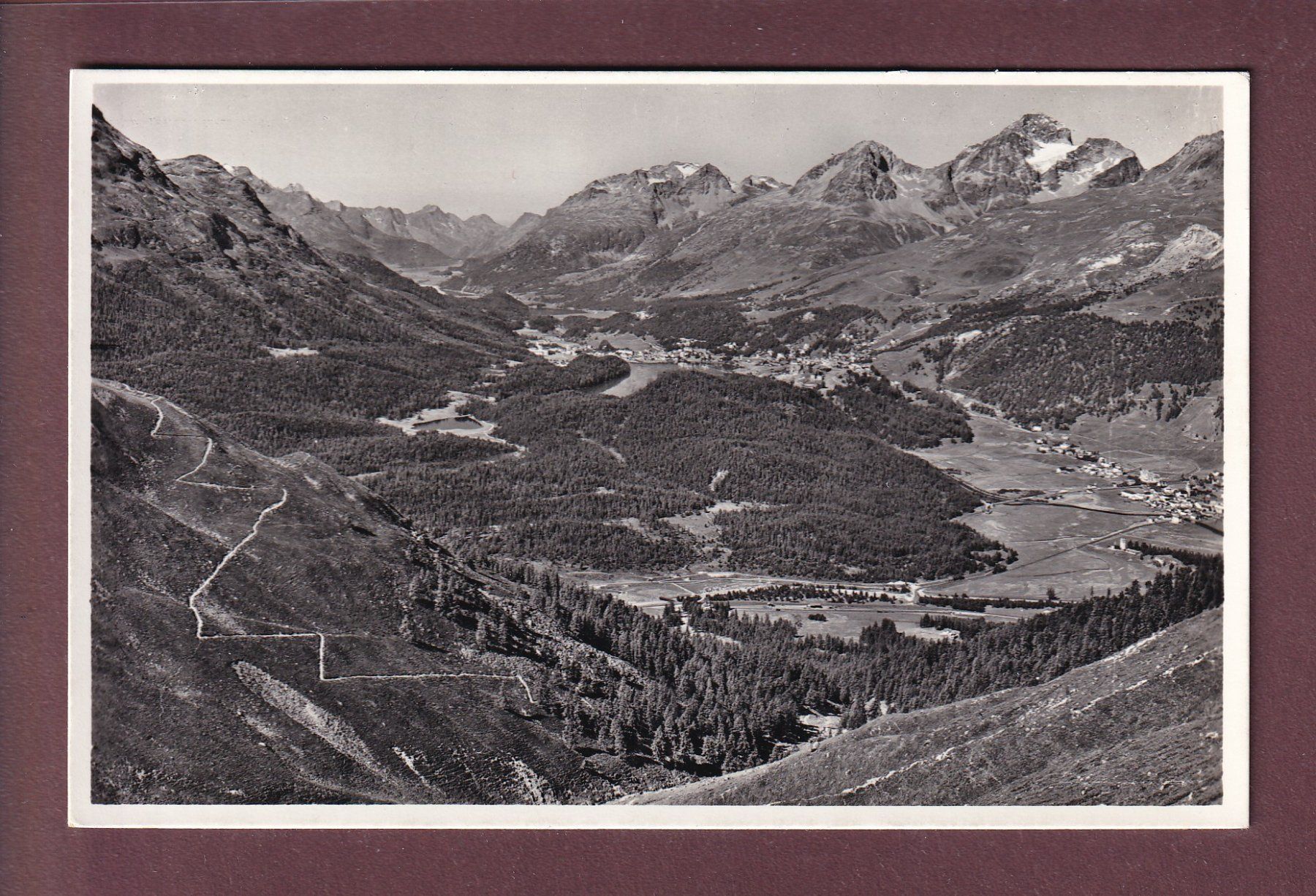 Cartes postales: Blick von VAL MURAIGL auf St. Moritz – D'occasion à Pully par nicecards