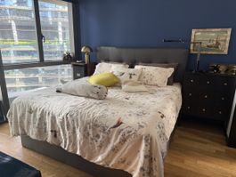 Boxspringbett King-Size mit grossem Stauraum inkl. Matratze