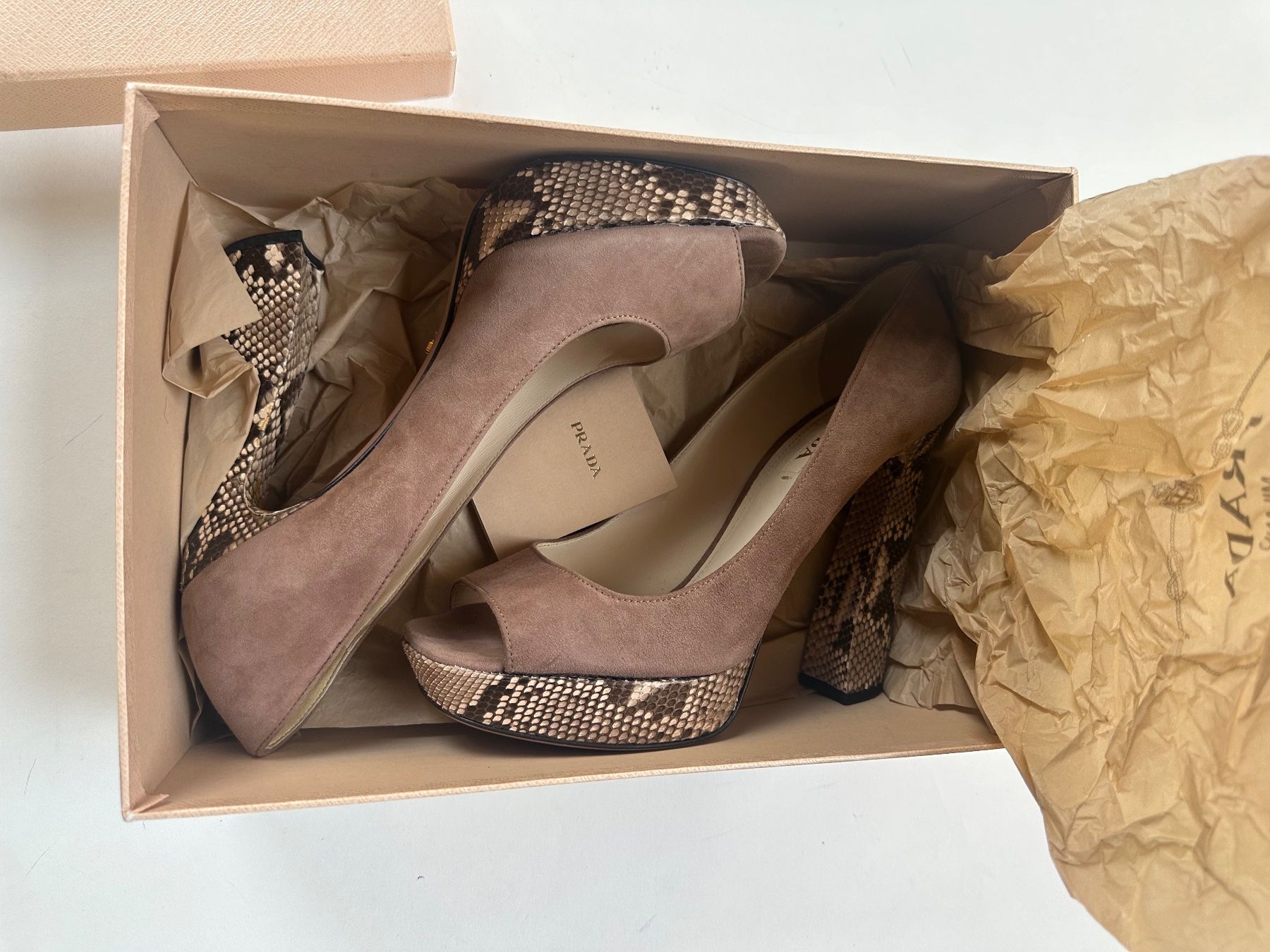 Prada Scarpe da donna: Prada Escarpins Suede/Pyton taille 40 – Usato da Vevey venduto da ledidream 4