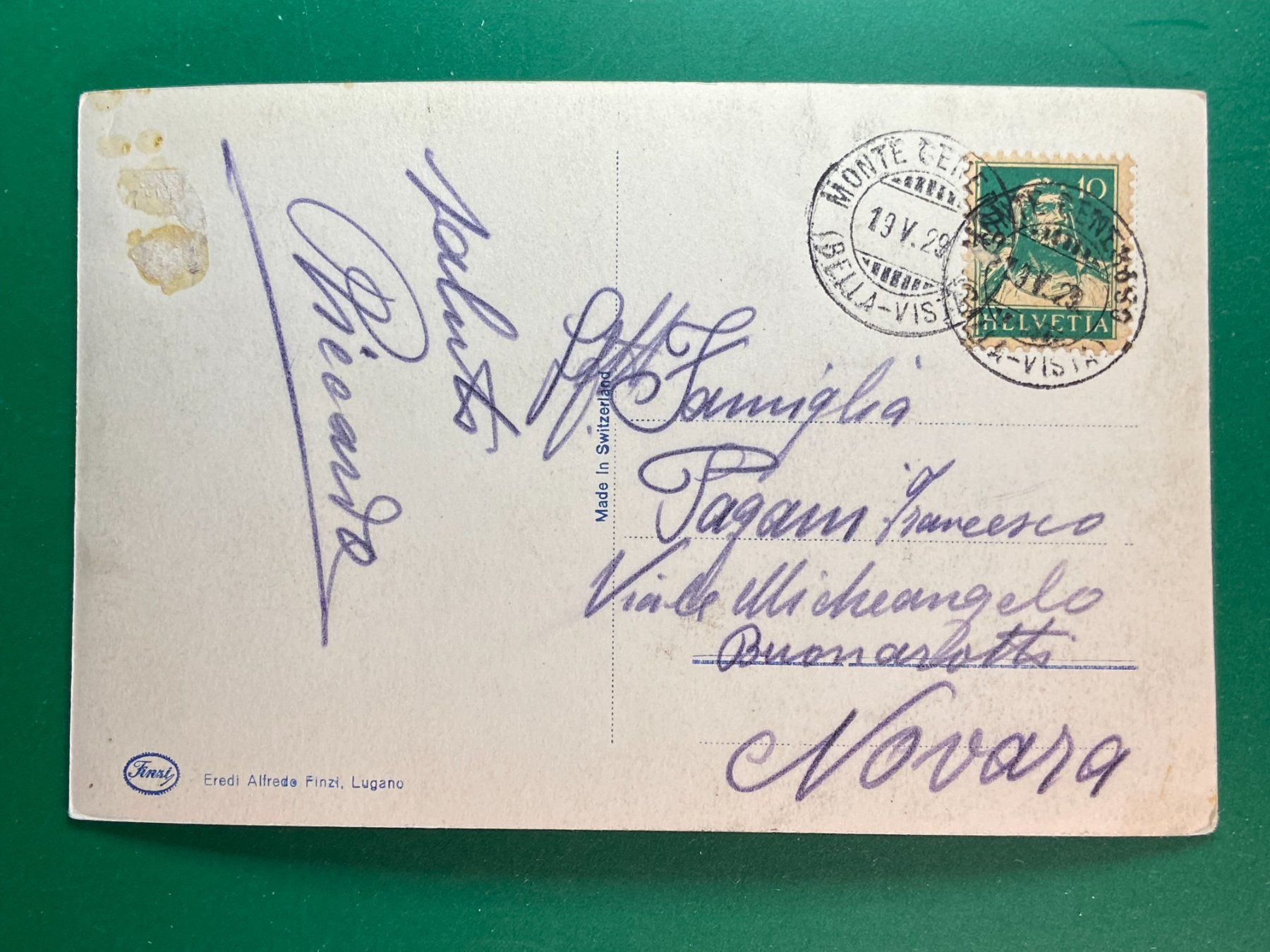 Cartes postales: Monte Generoso – D'occasion à Steg VS par danwer74 1