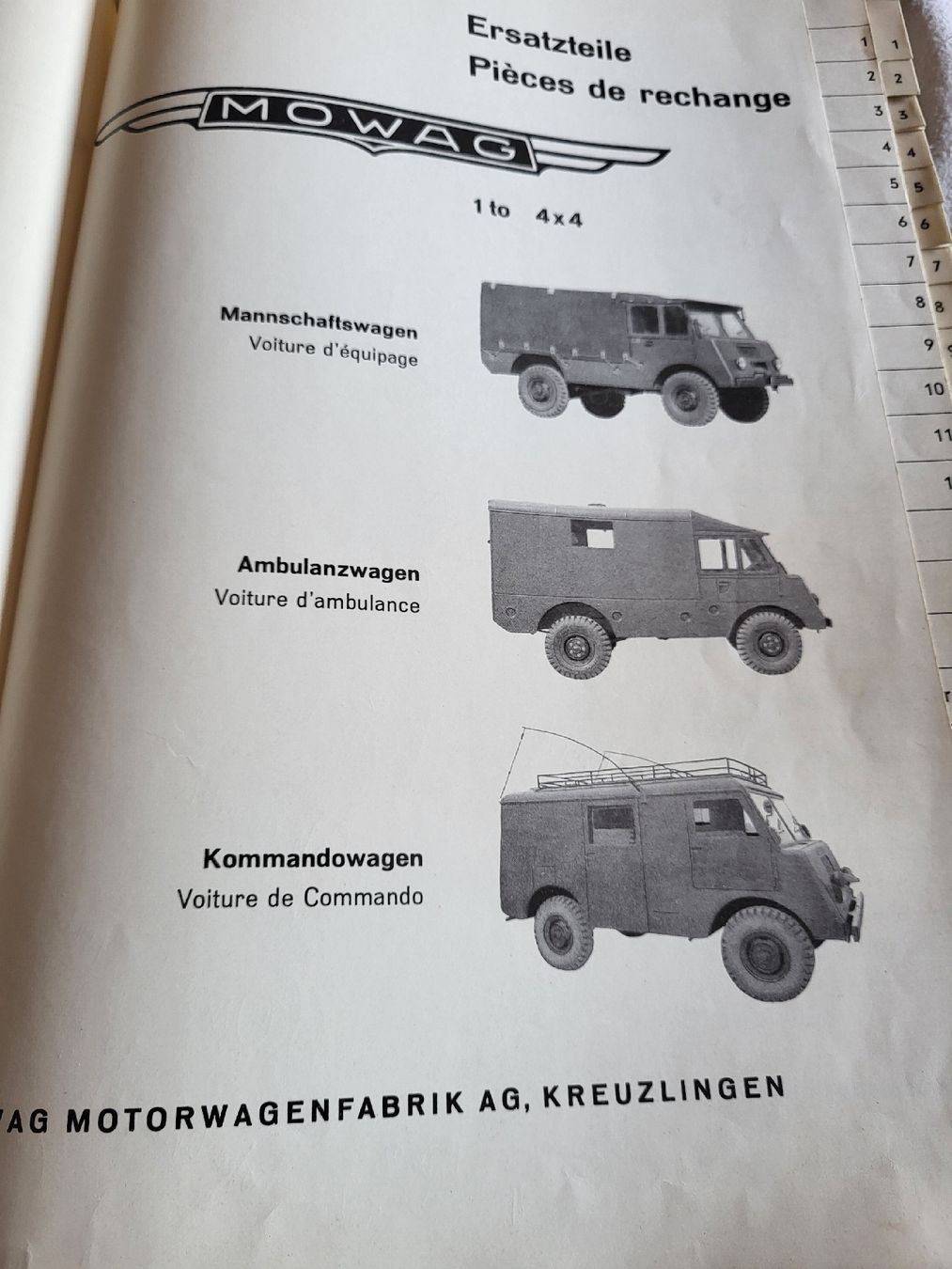 Libri: Mowag Ersatzteilbuch – Usato da Obermumpf venduto da Dustie 1