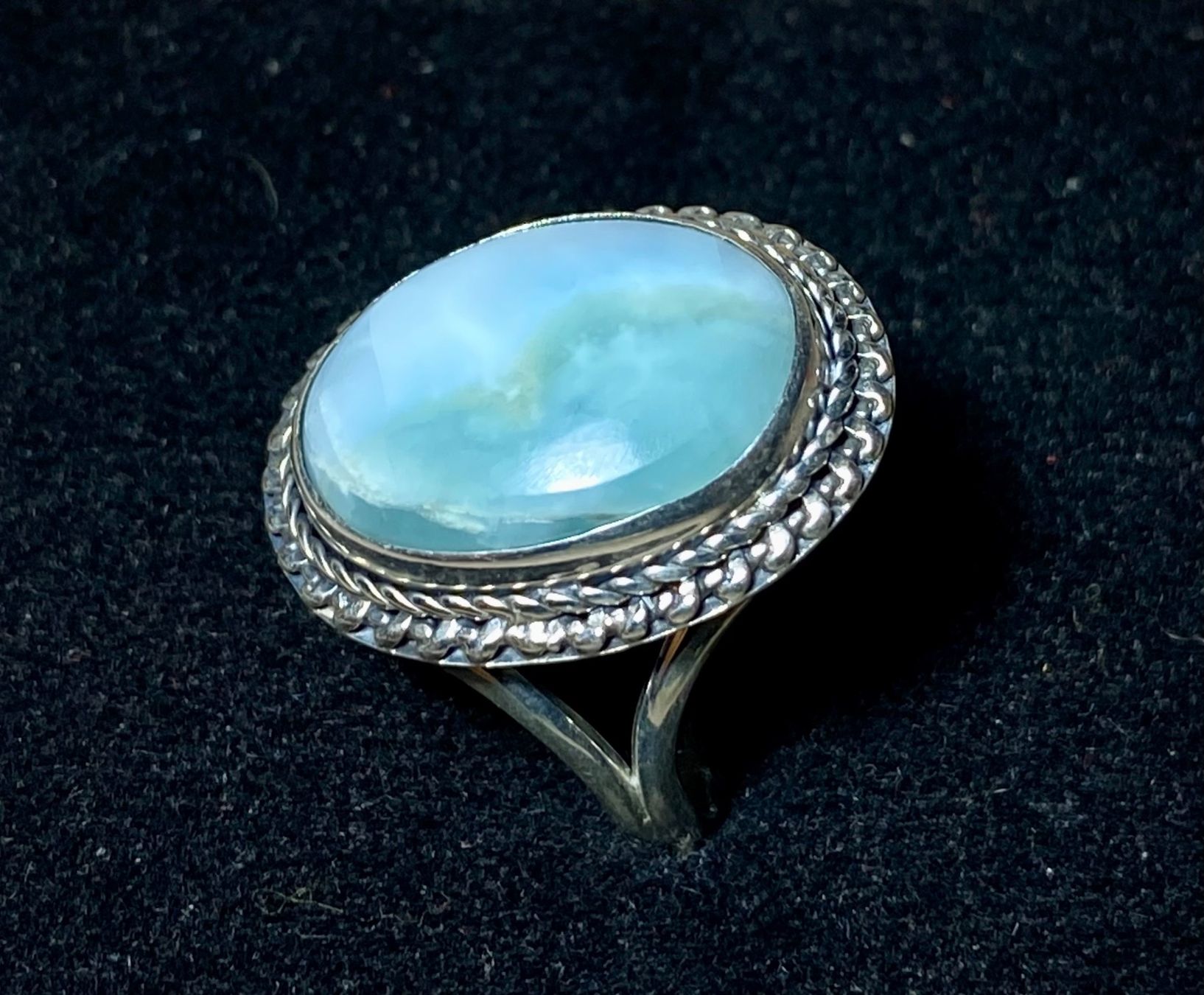 Anelli: natürlicher Amazonit - orientalischer 925 Silberring – Nuovo e nell'imballaggio originale da Laax venduto da Kiki_Kingdom3 1