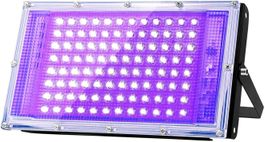 100W LED UV Schwarzlicht Strahler Schwarzlichtlampe IP66