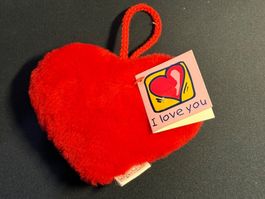Rotes Plüschherz mit Aufhänger - Süsses Geschenk für dich!