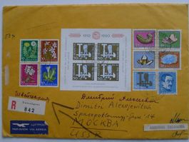 1960, B101 (Block) mit PJ+PP v. UNTERÄGERI nach RUSSLAND