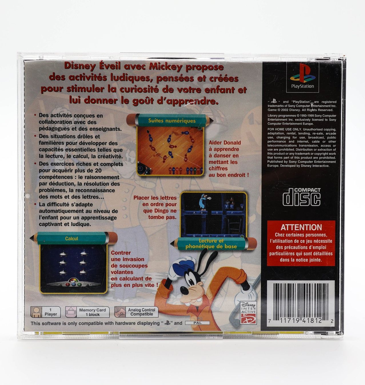 Jeux: Disney Learning Mickey  - PS1 – D'occasion à Paudex par dindeboy 1