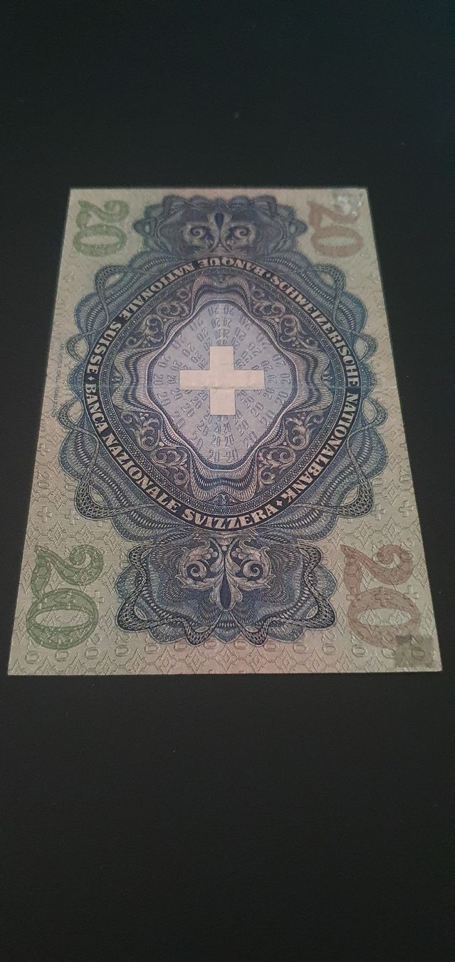 Billets de banque: 20 Franken 1949 Pestalozzi – D'occasion à Baden par Vinci2008 5