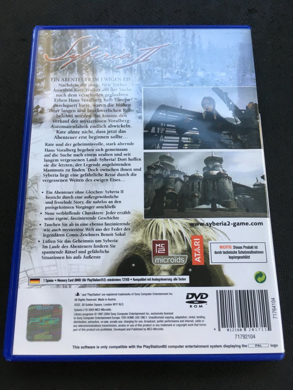 Sony Giochi: Syberia II - Playstation 2 – Usato da St.Gallen venduto da sjosjo 1