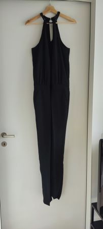 Elegant Black Jumpsuit with Sequin Details, Promod 40
