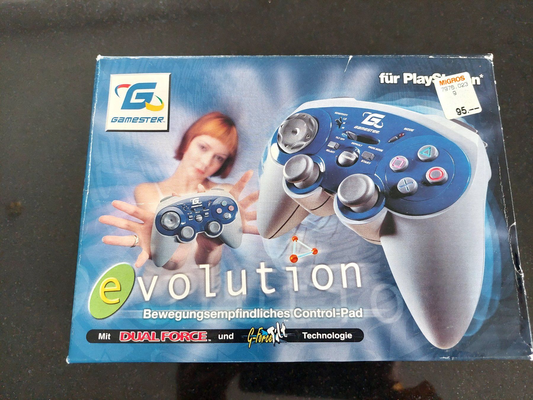 Controller: EVOLUTION CONTROL PAD BEWEGUNGSSTEUERUNG- PLAYSTATION 1- NEU – Nuovo e nell'imballaggio originale da Spiegel b. Bern venduto da Natix