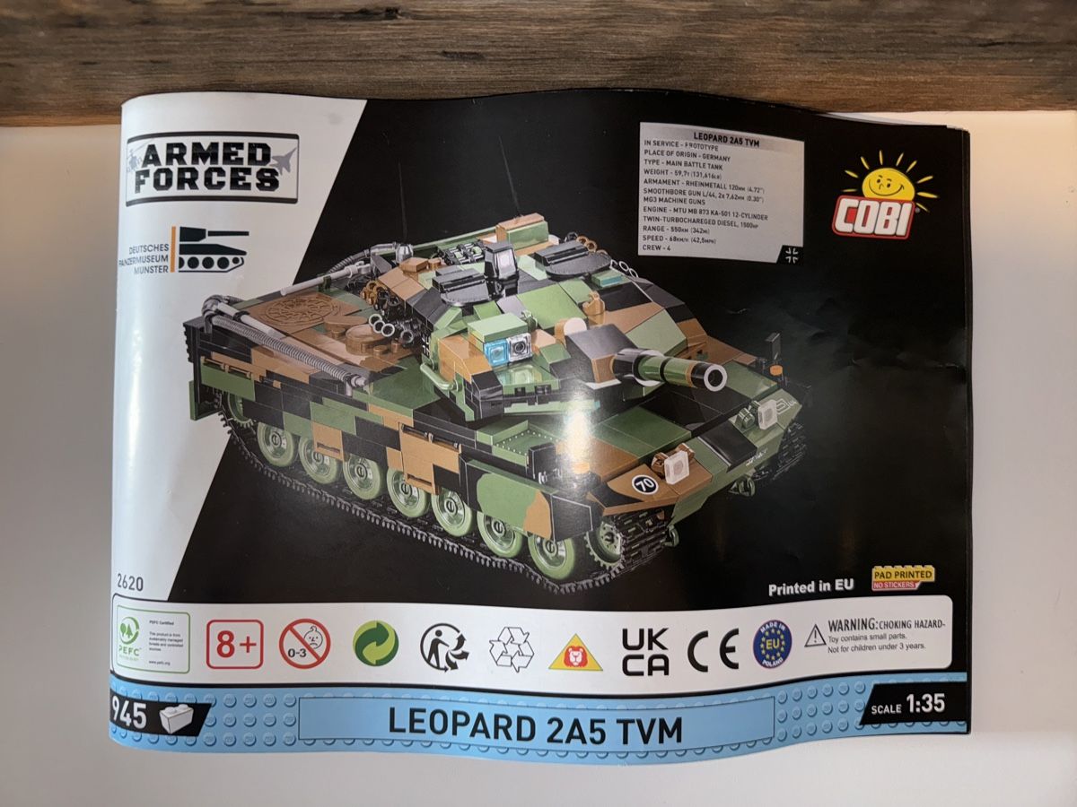 Cobi Kit di costruzioni: Cobi Leopard 2A5 TVM – Usato da Oberdiessbach venduto da design13 2