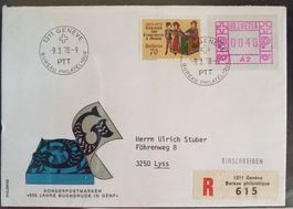 AB12) ATM, Nr. 1.II, Sonderbrief mit Sonderstempel Selten!!