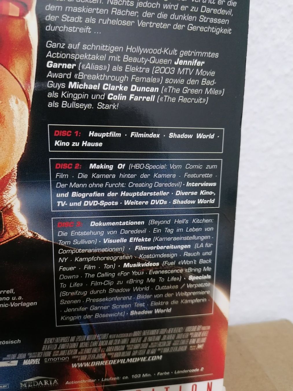 Alle DVDs: Daredevil Deluxe Limited Edition 3 Disc Edition – Gebraucht aus Binningen von samorga21 1