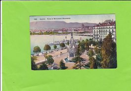 Genève. Rade et Monument Brunswick