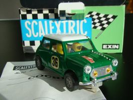 Scalextric 4045 Mini Cooper grün neuwertig ovp sehr selten