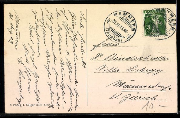 Cartoline postali: AK Mammern, Curanstalt im Schnee – Usato da Berlin venduto da bartko-reher 1
