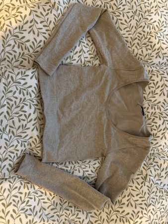 H&M Beige Top warmer sehr dehnbarer Stoff XS