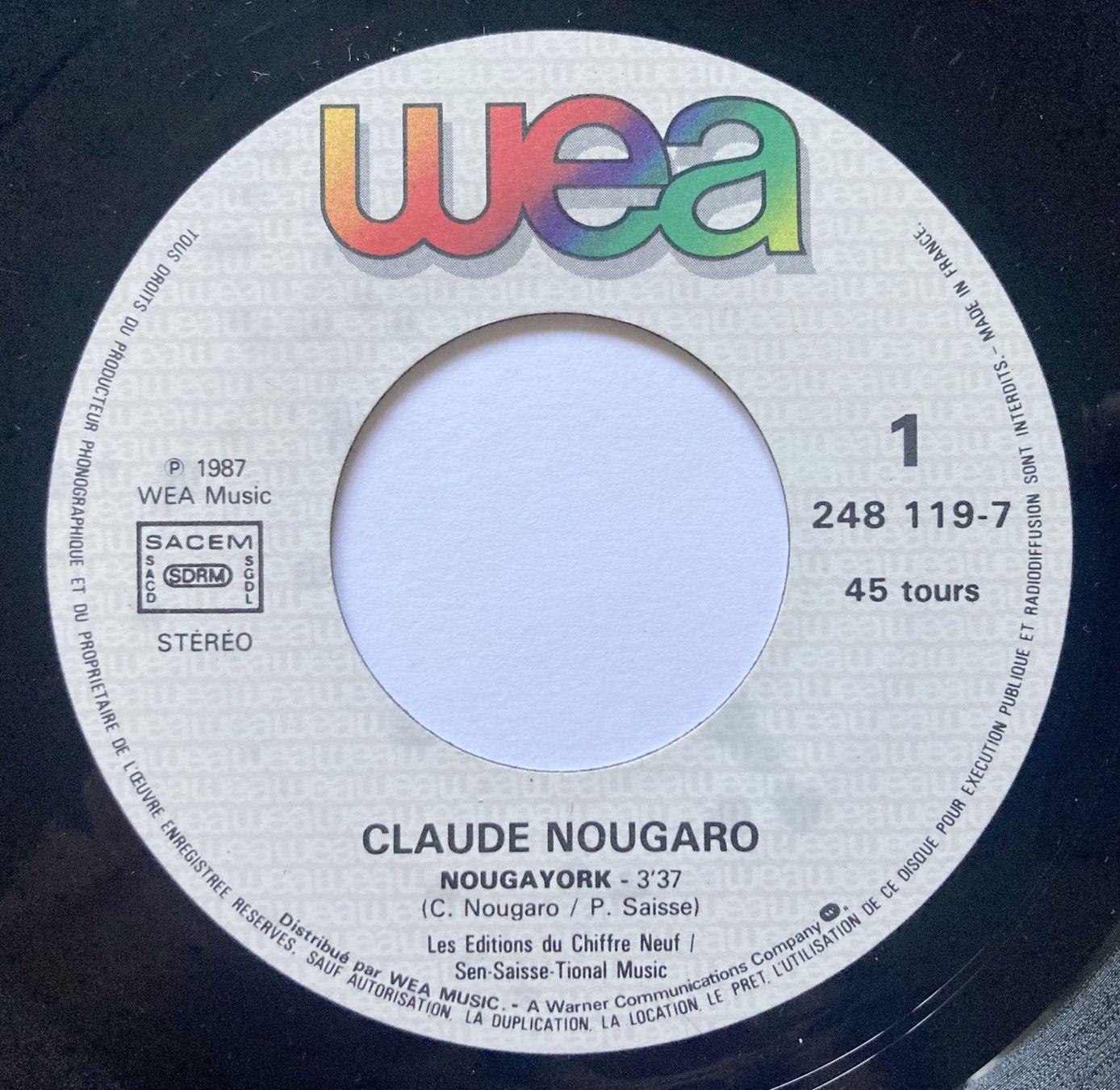 Schallplatten: CLAUDE NOUGARO - NOUGAYORK – Gebraucht aus Bottens von hotter-than-hell 2