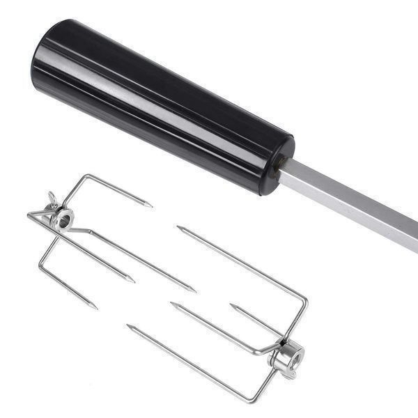 Spanferkel Grillspieß Grillmotor 25W Für Grillspieß - Bis 60 Kg, Edelstahl, Für Spanferkel & BBQ BBQ Drehspieß Antrieb
