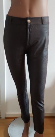 Trendy neue Schlangenleder-Optik Hose Gr. XS