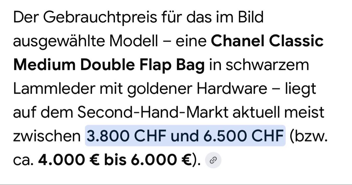 Chanel Taschen für Damen: Chanel Handtasche – Neu (gemäss Beschreibung) aus Liebefeld von zugiimom 5