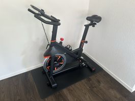 MERACH S38 Heimtrainer Fahrrad + Bodenschutzmatte