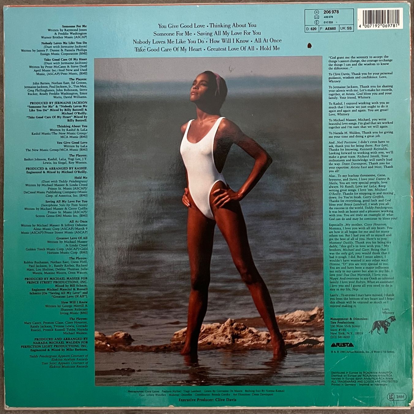 Dischi in vinile: WHITNEY HOUSTON - WHITNEY HOUSTON - 33 Tours – Usato da Bussigny venduto da vinyl-pas-cher 1