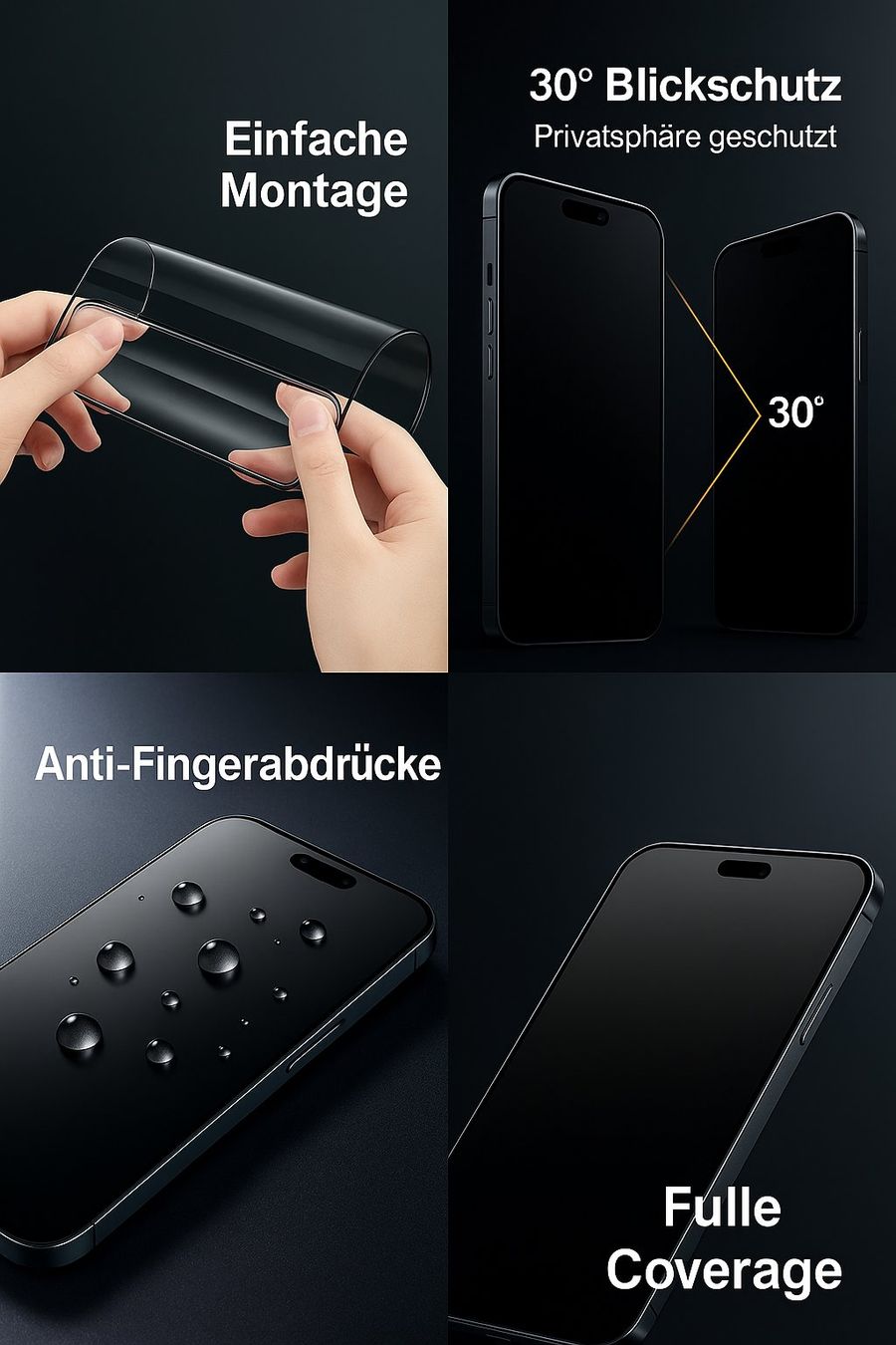 Cover & Protezioni schermo: iPhone 15 Keramik Privacy Schutzfolie – Nuovo e nell'imballaggio originale da Suhr venduto da SchnapperCH 3