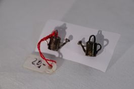 Silber 925 Ohrstecker/Anstecker - Sterling Giesskanne