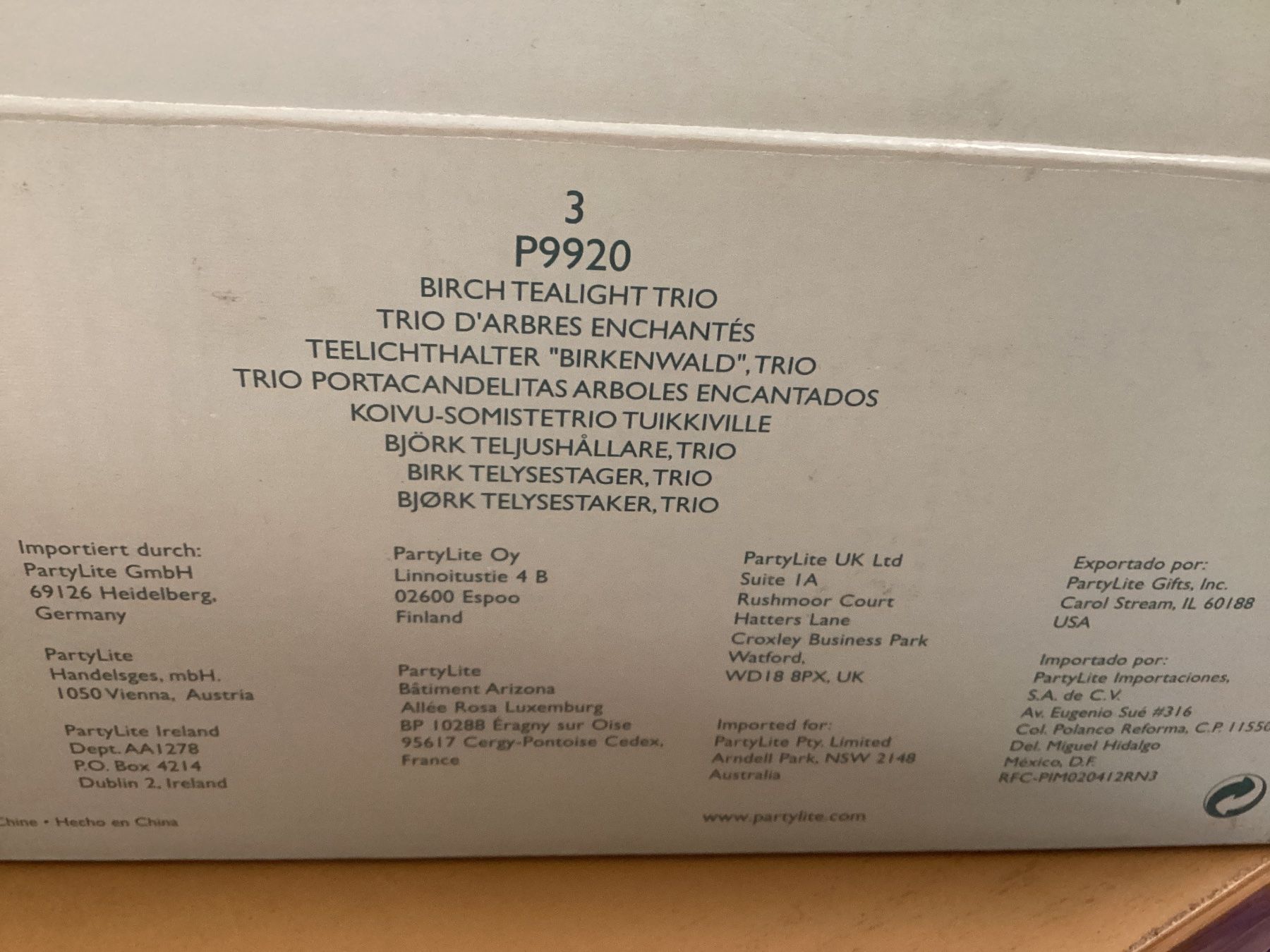 Partylite Tutte le decorazioni: 3er Set Teelichthalter Birkenwald PartyLite – Nuovo e nell'imballaggio originale da Lyss venduto da Nigudasschaf 2