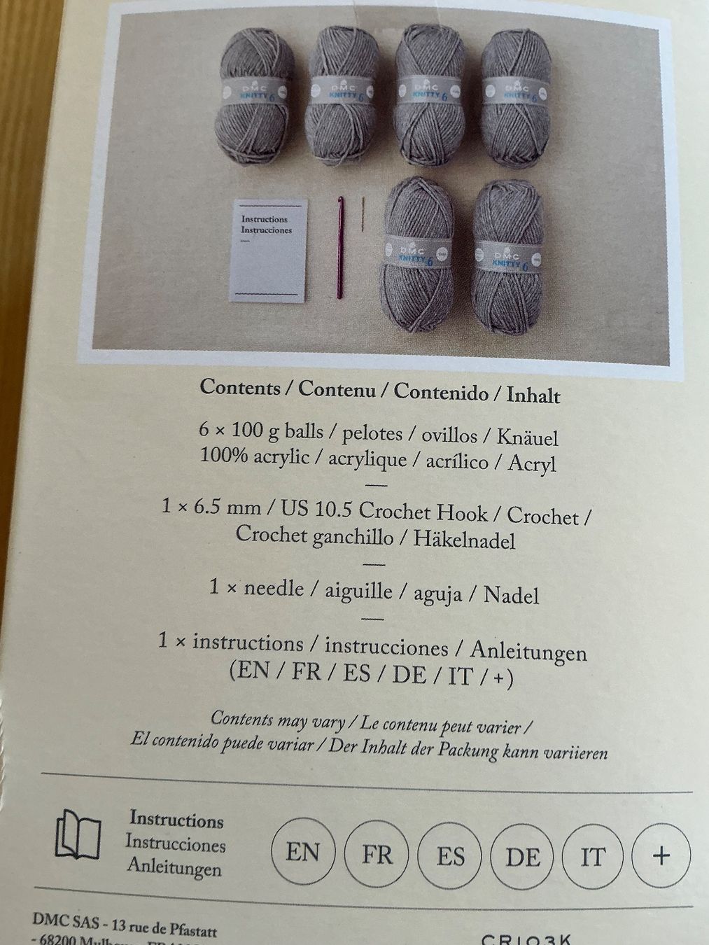 Lana: Wolle Häkelset "Mindful Making Kit Moment Zen" grau – Nuovo e nell'imballaggio originale da Oberdorf SO venduto da walterrueefli 4