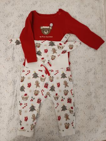 My Firts Christmas Baby Outfit C&A Gr. 74
