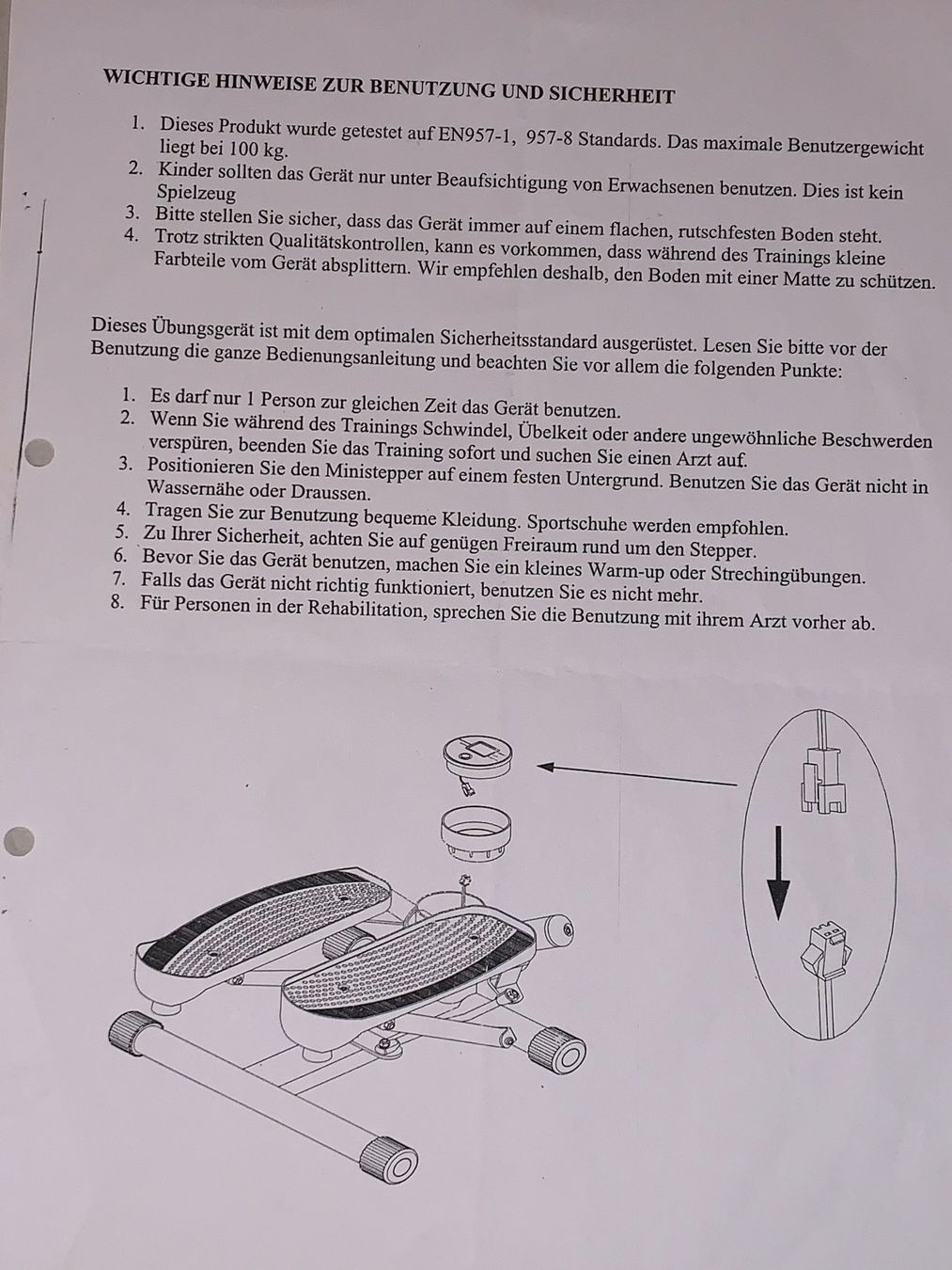 Hometrainer: Stepper Heimtrainer Hometrainer Treppentrainer Stepptrainer – Usato da Rickenbach SZ venduto da Frickler 4