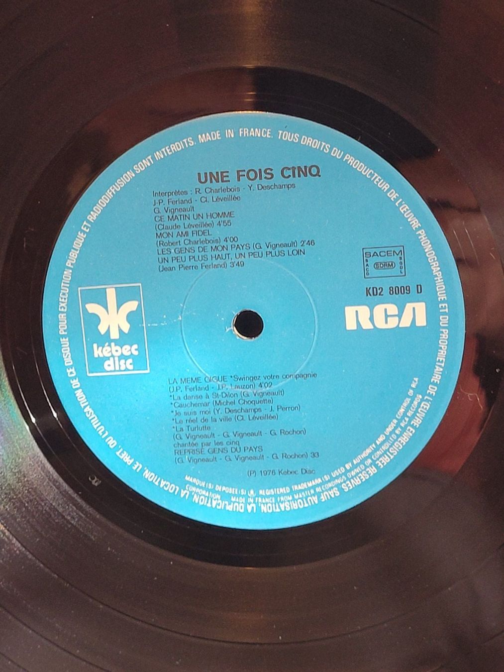 Schallplatten: Vinyle 1 FOIS 5  - Spectacle 1976 - Excellent état – Gebraucht aus La Chaux-de-Fonds von reu_kx5l 7