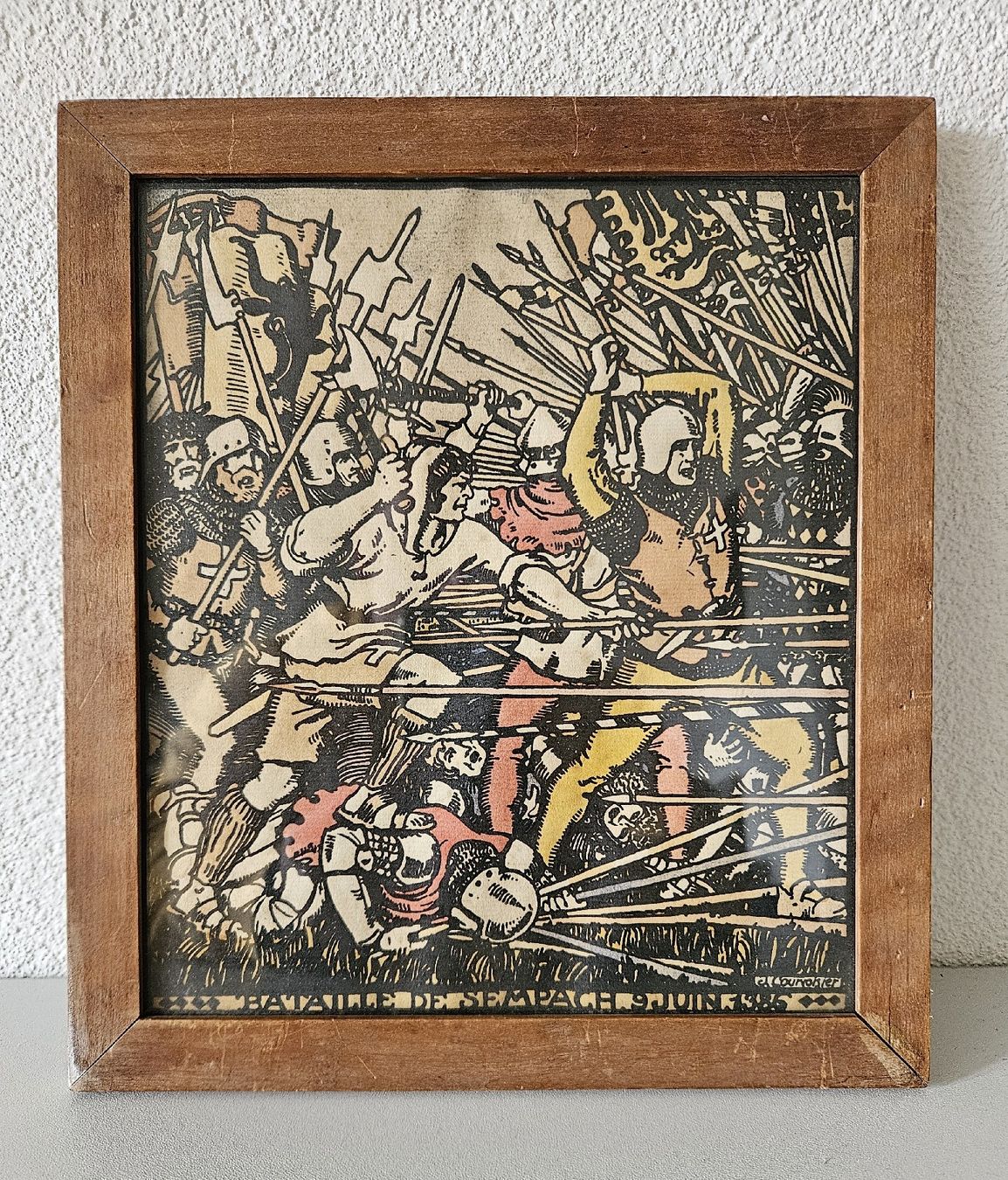 Xilografie: Jules Courvoisier Holzschnitt – Usato da Hauptwil venduto da Schwertfisch24
