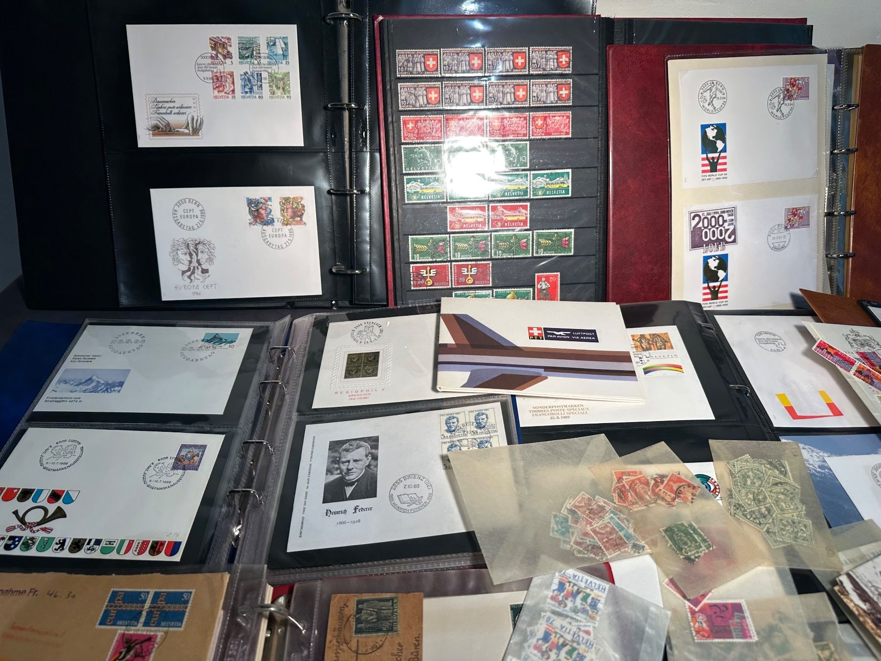 Tutti i francobolli: Briefmarkensammlung Schweiz - Auflösung – Usato da Stettfurt venduto da 2442 1