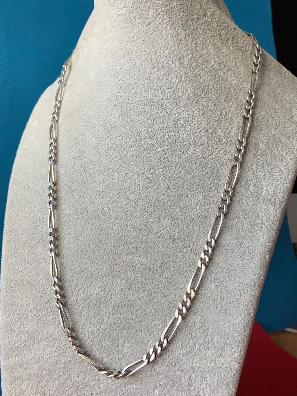 Catenine: Herrenkette Panzerkette (52 cm) SILBER – Usato da Laufen venduto da belleskulptur 2