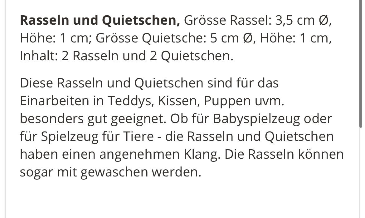 Patches: Rasseln und Quietschen je 2 Stck. – Neu und originalverpackt aus Udligenswil von nwal 1