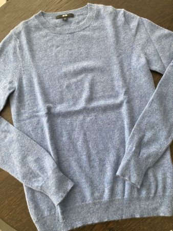 UNIQLO RUNDHALS PULLOVER, GR. S, 100% KASCHMIR, BUTTERWEICH!